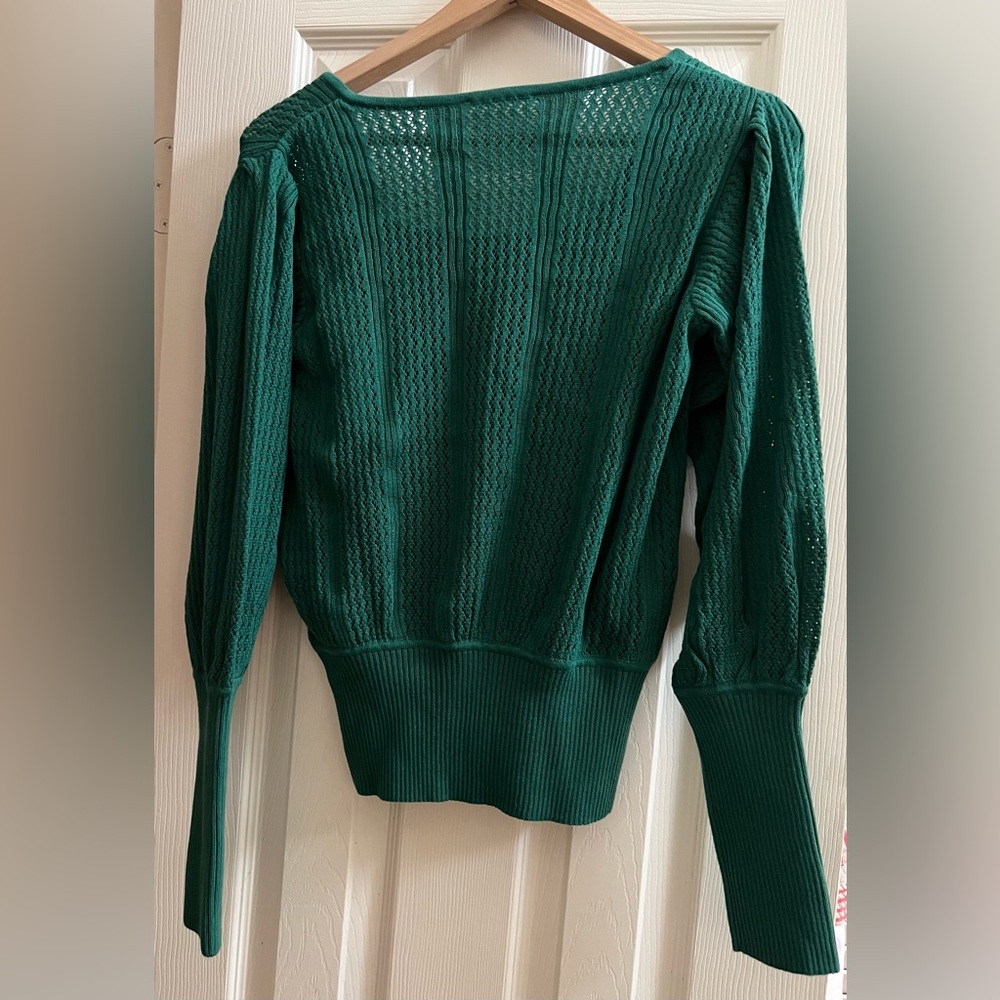 NWT SKFK Dudea Gots Organic Cotton Basil Green Sweater EU 40 | US 6 - Picture 6 of 11